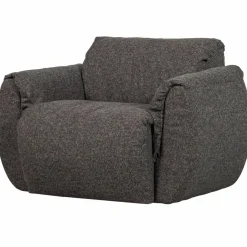 Woood Baggy draaifauteuil geweven stof warmgrijs melange Hot