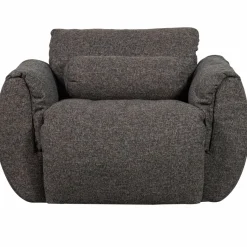 Woood Baggy draaifauteuil geweven stof warmgrijs melange Hot