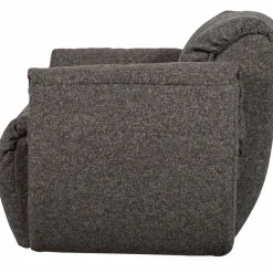 Woood Baggy draaifauteuil geweven stof warmgrijs melange Hot