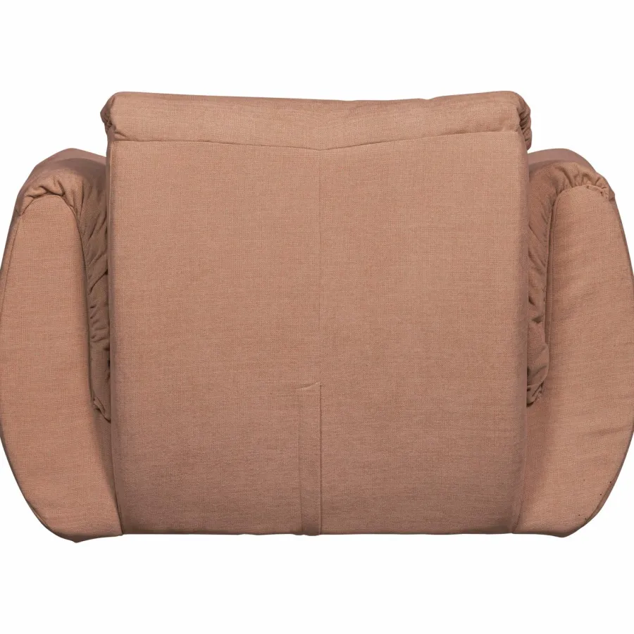 Woood Baggy draaifauteuil geweven chenille oudroze Sale