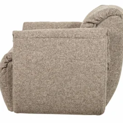 Woood Baggy draaifauteuil geweven stof bruin melange Outlet