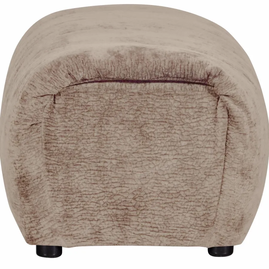 Woood Baggy hocker 3d chenille zand