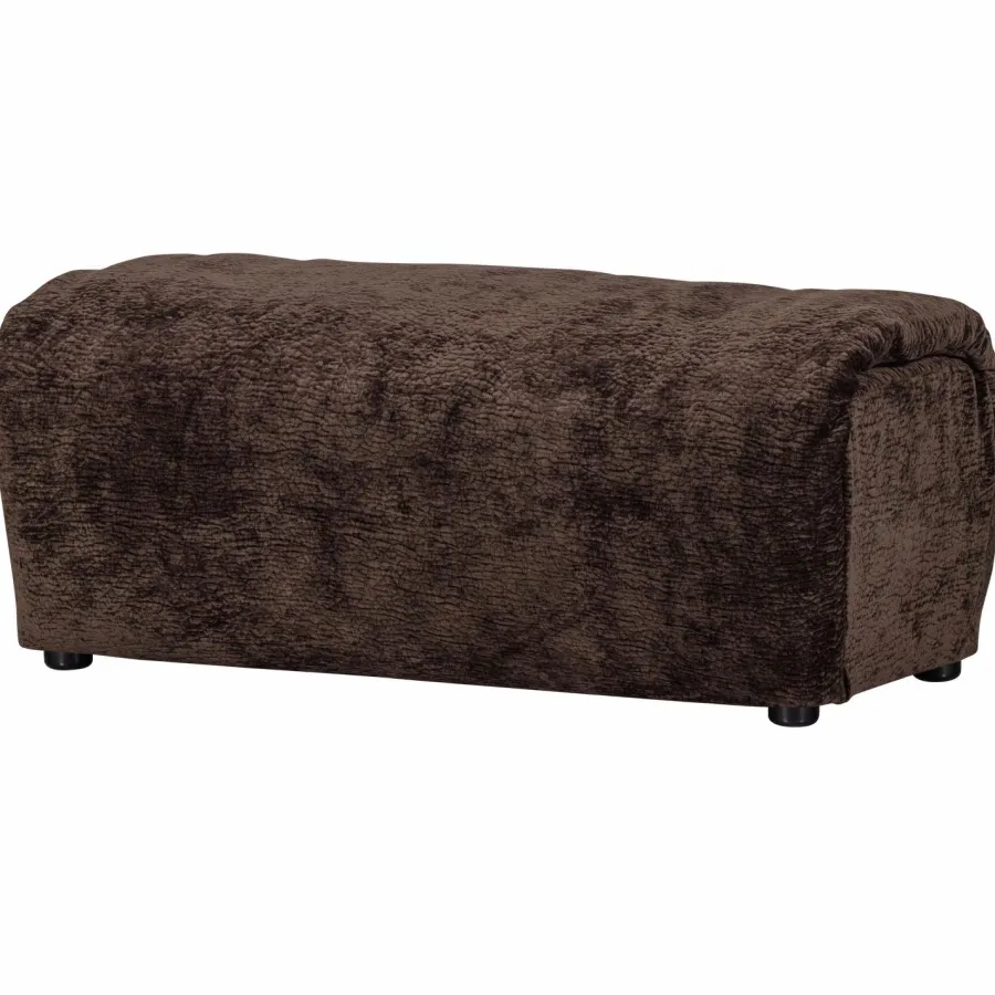 Woood Baggy hocker 3d chenille donkerbruin Discount