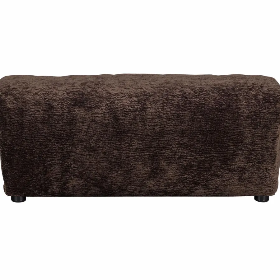Woood Baggy hocker 3d chenille donkerbruin Discount
