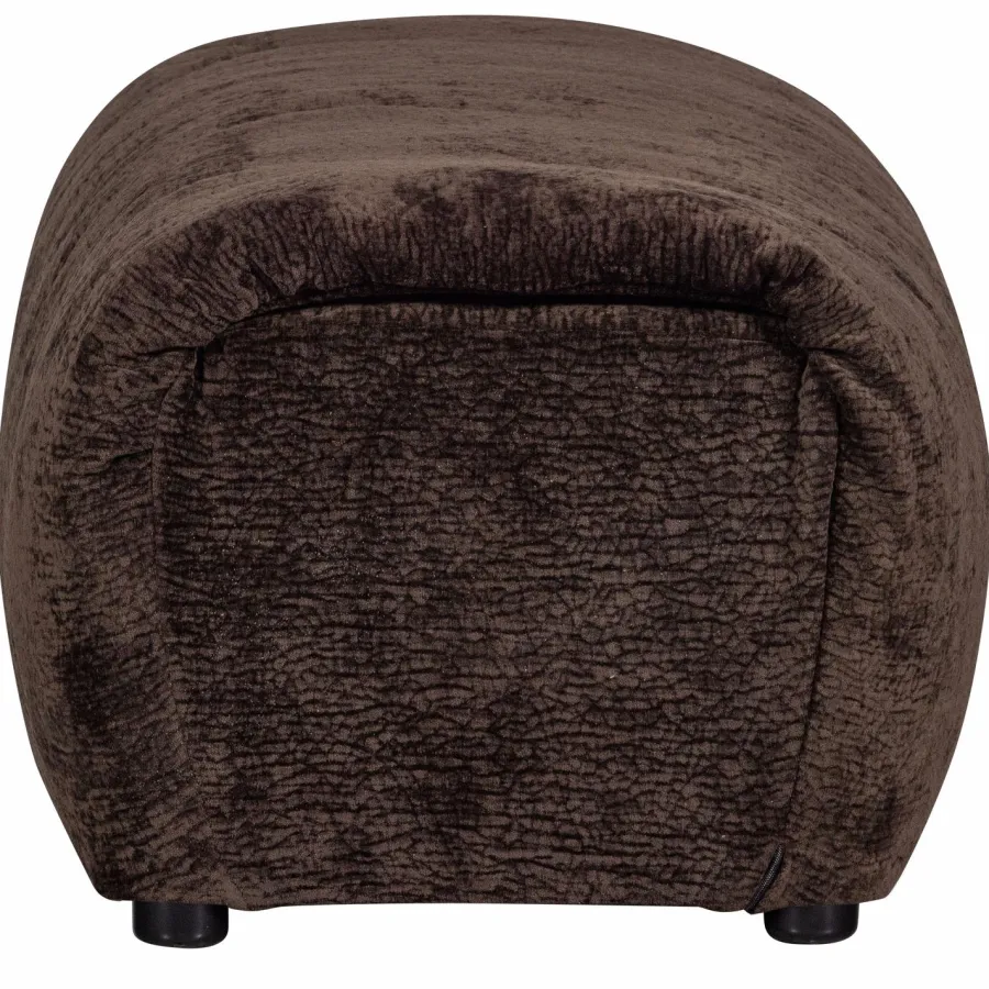 Woood Baggy hocker 3d chenille donkerbruin Discount