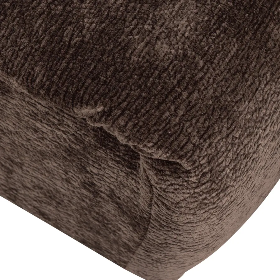 Woood Baggy hocker 3d chenille donkerbruin Discount