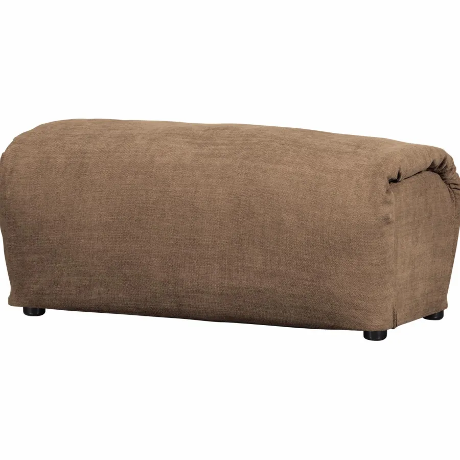 Woood Baggy hocker geweven chenille bruin Online