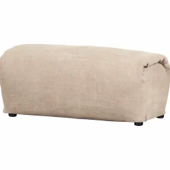 Woood Baggy hocker geweven chenille zand New