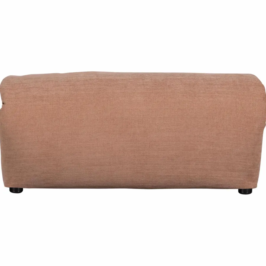 Woood Baggy hocker geweven chenille oudroze Sale