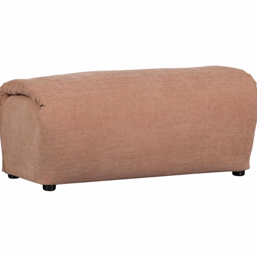 Woood Baggy hocker geweven chenille oudroze Sale