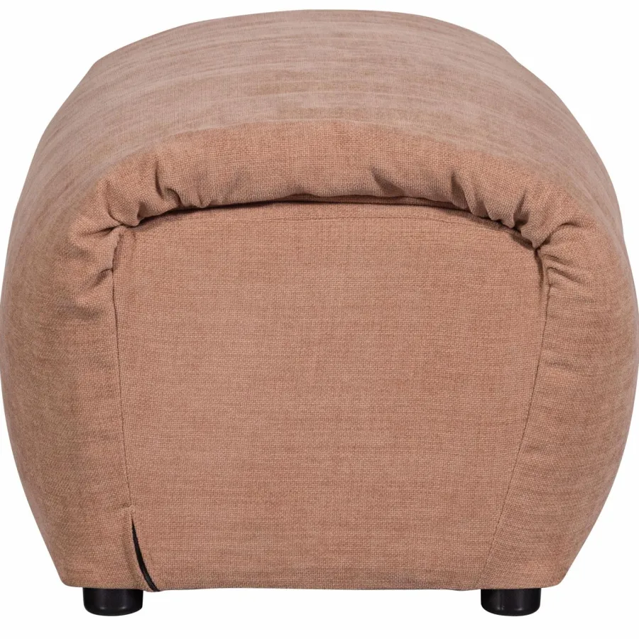 Woood Baggy hocker geweven chenille oudroze Sale