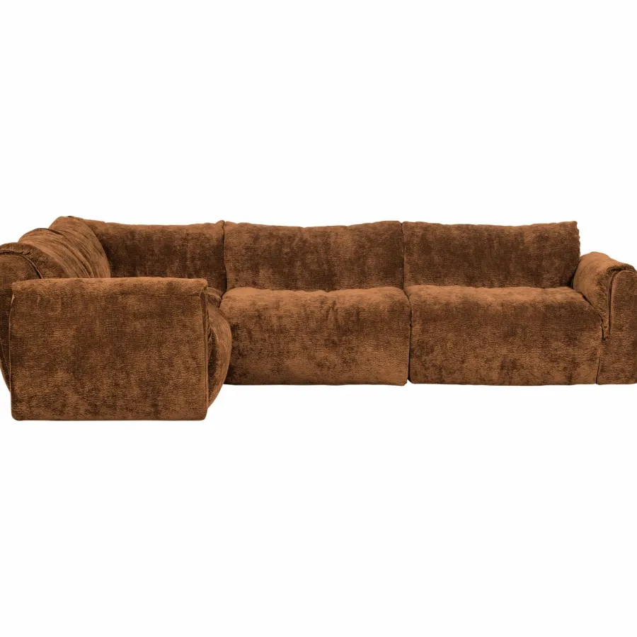 Woood Baggy hoekbank links 3d chenille middenbruin Sale