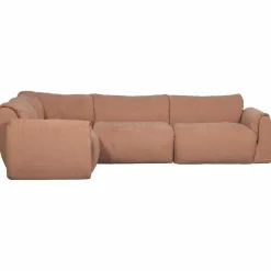 Woood Baggy hoekbank links geweven chenille oud roze Sale