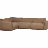 Woood Baggy hoekbank links geweven chenille bruin New