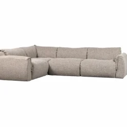 Woood Baggy hoekbank links geweven stof naturel melange Sale