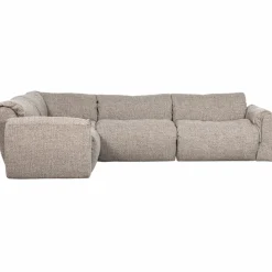Woood Baggy hoekbank links geweven stof naturel melange Sale