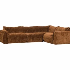 Woood Baggy hoekbank rechts 3d chenille middenbruin Sale