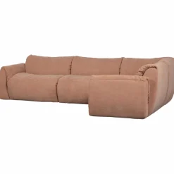 Woood Baggy hoekbank rechts geweven chenille oud roze Hot