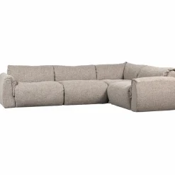 Woood Baggy hoekbank rechts geweven stof naturel melange Sale