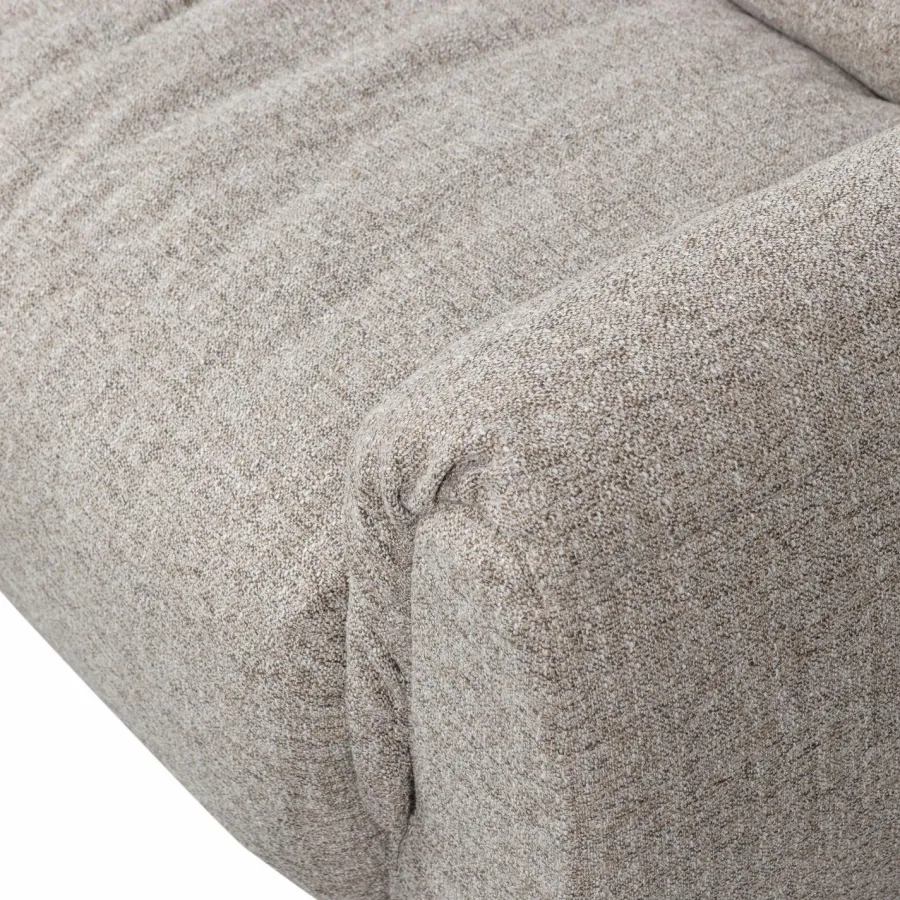 Woood Baggy hoekbank rechts geweven stof naturel melange Sale