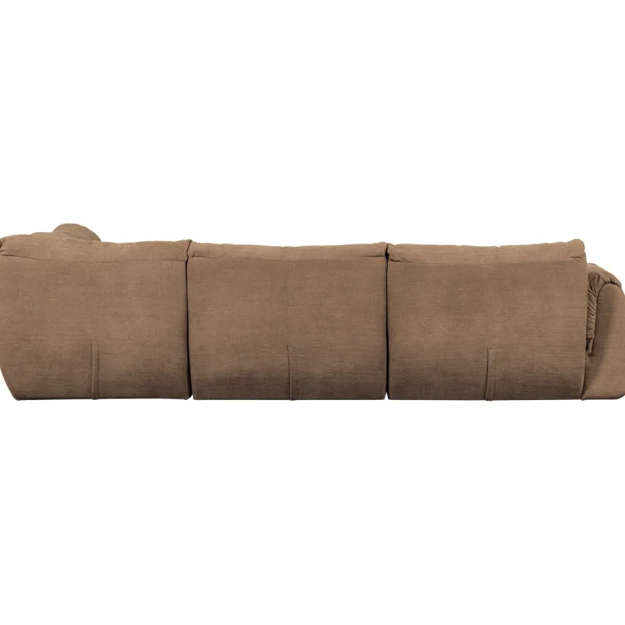 Woood Baggy hoekbank rechts geweven chenille bruin Online