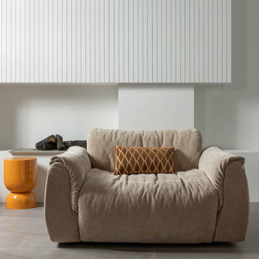 Woood Baggy loveseat 3d chenille zand Sale