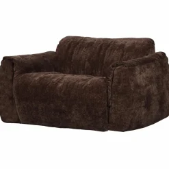 Woood Baggy loveseat 3d chenille donkerbruin Outlet