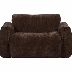Woood Baggy loveseat 3d chenille donkerbruin Outlet