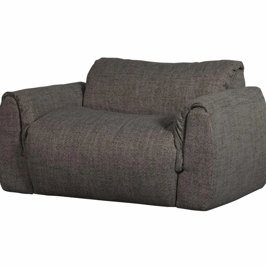 Woood Baggy loveseat geweven stof warmgrijs melange Outlet