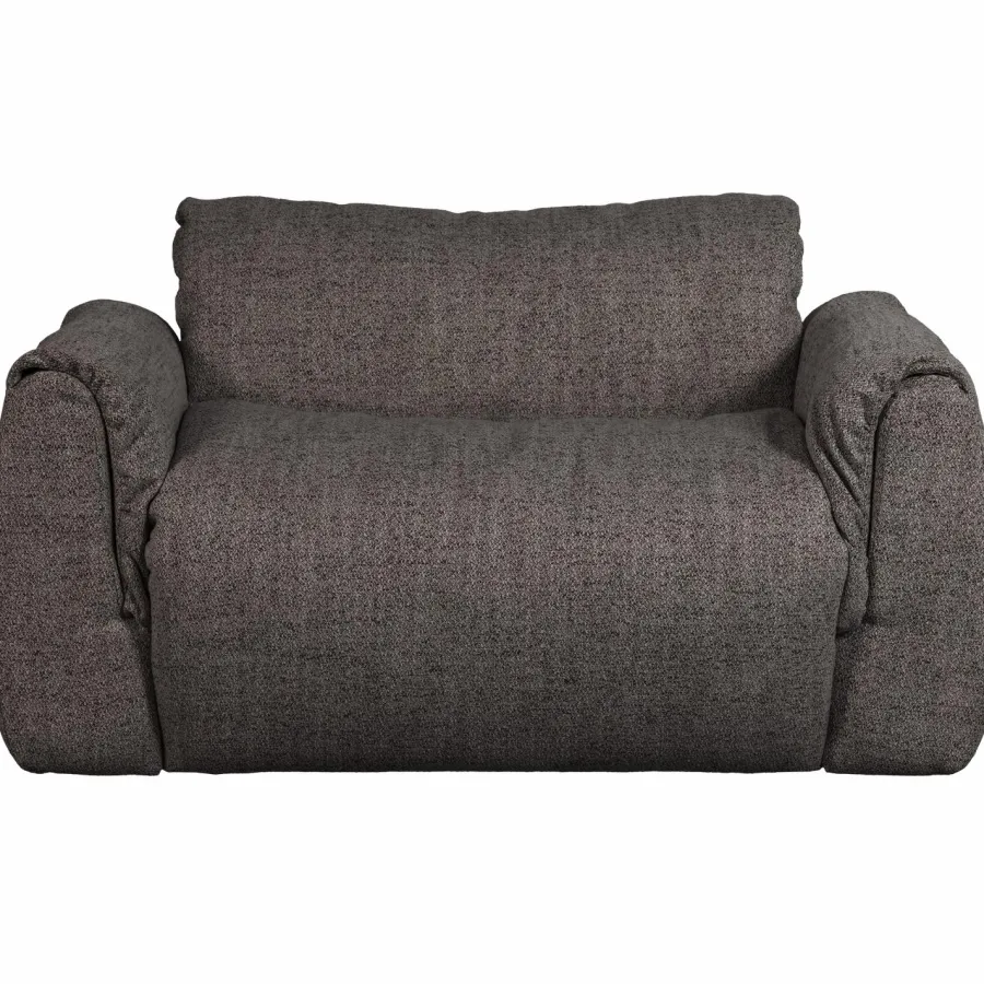 Woood Baggy loveseat geweven stof warmgrijs melange Outlet