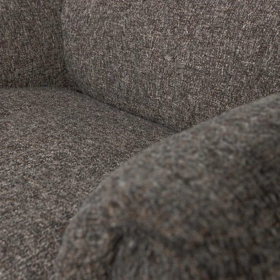 Woood Baggy loveseat geweven stof warmgrijs melange Outlet