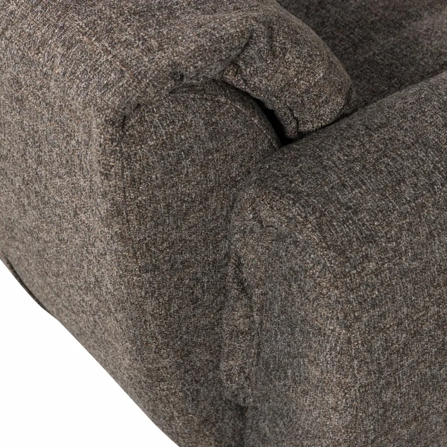 Woood Baggy loveseat geweven stof warmgrijs melange Outlet