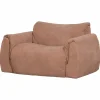 Woood Baggy loveseat geweven chenille oudroze Best