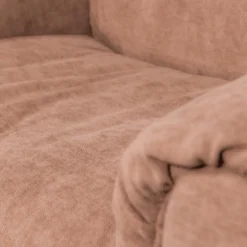 Woood Baggy loveseat geweven chenille oudroze Best