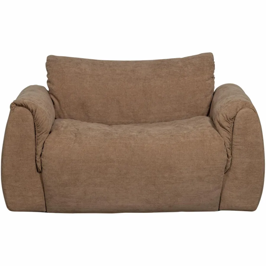 Woood Baggy loveseat geweven chenille bruin Sale