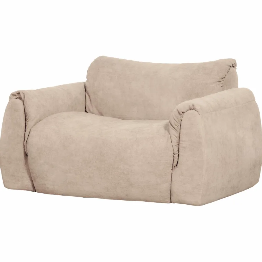 Woood Baggy loveseat geweven chenille zand Clearance