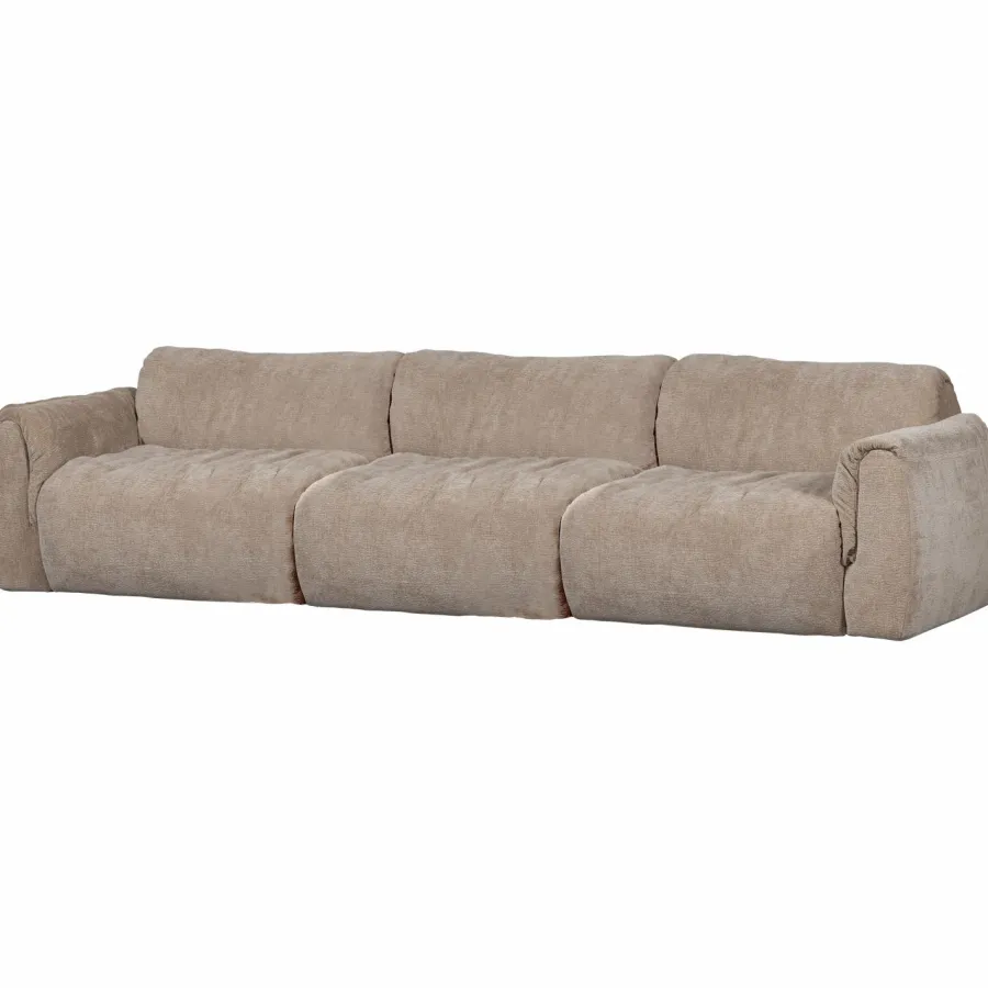 Woood Baggy 3-zits bank 3d chenille zand Clearance