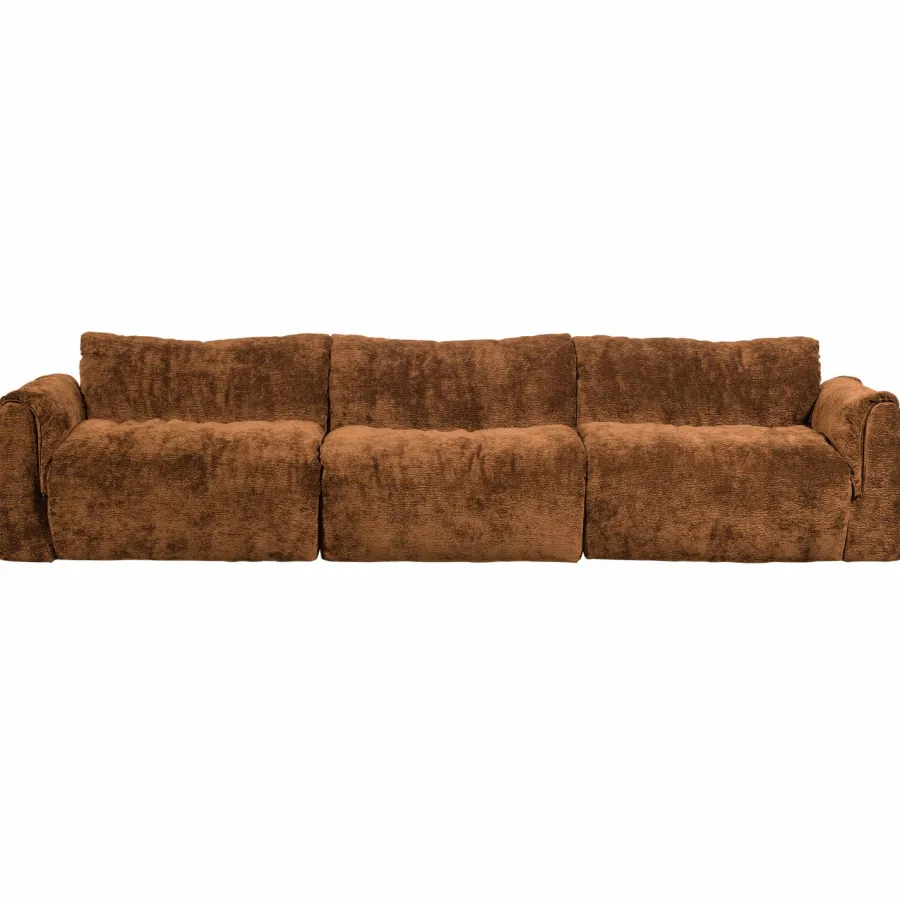 Woood Baggy 3-zits bank 3d chenille middenbruin Best