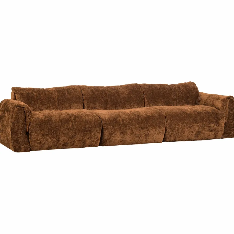 Woood Baggy 3-zits bank 3d chenille middenbruin Best