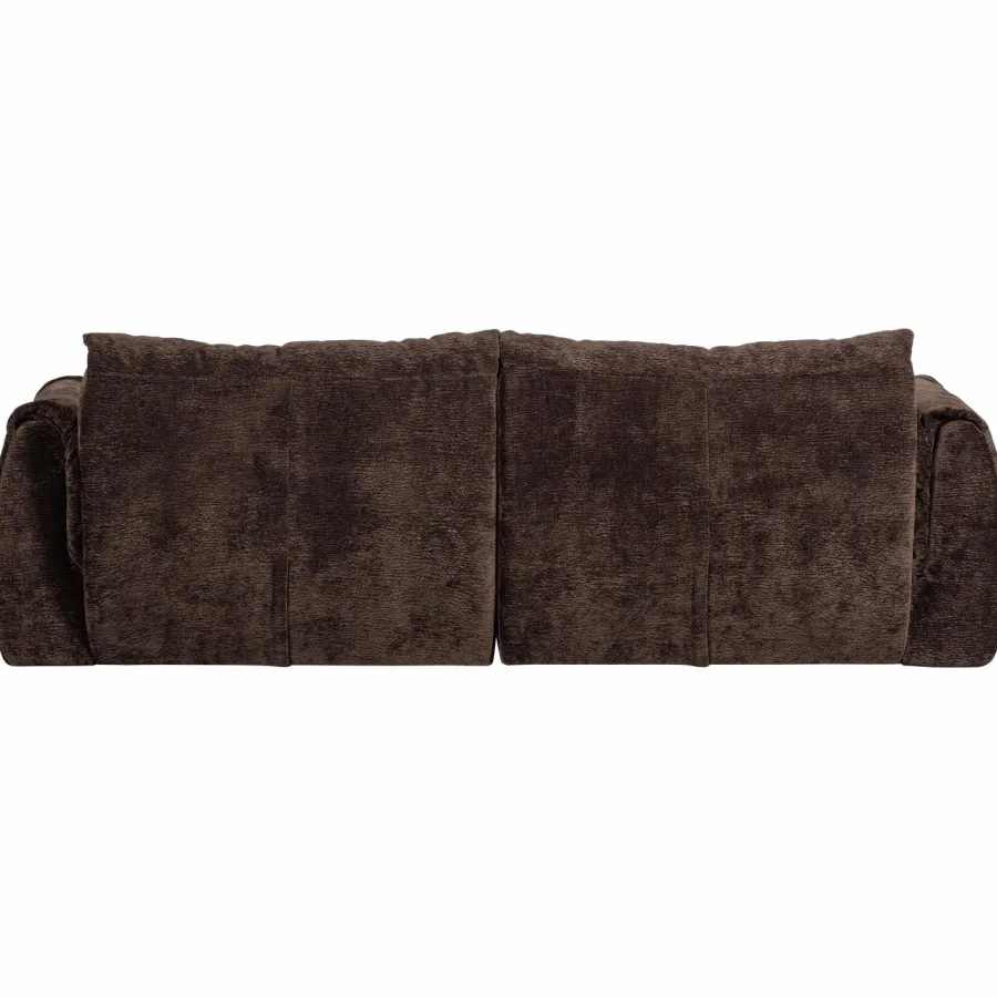 Woood Baggy 2-zits bank 3d chenille donkerbruin Hot