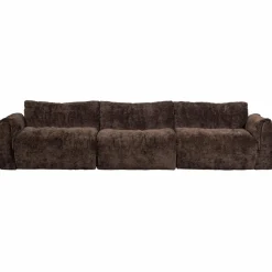 Woood Baggy 3-zits bank 3d chenille donkerbruin Outlet