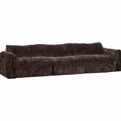 Woood Baggy 3-zits bank 3d chenille donkerbruin Outlet