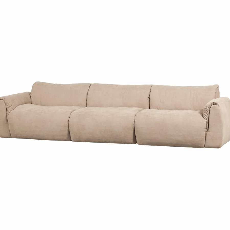 Woood Baggy 3-zits bank geweven chenille zand Clearance