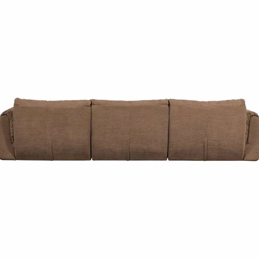 Woood Baggy 3-zits bank geweven chenille bruin Sale