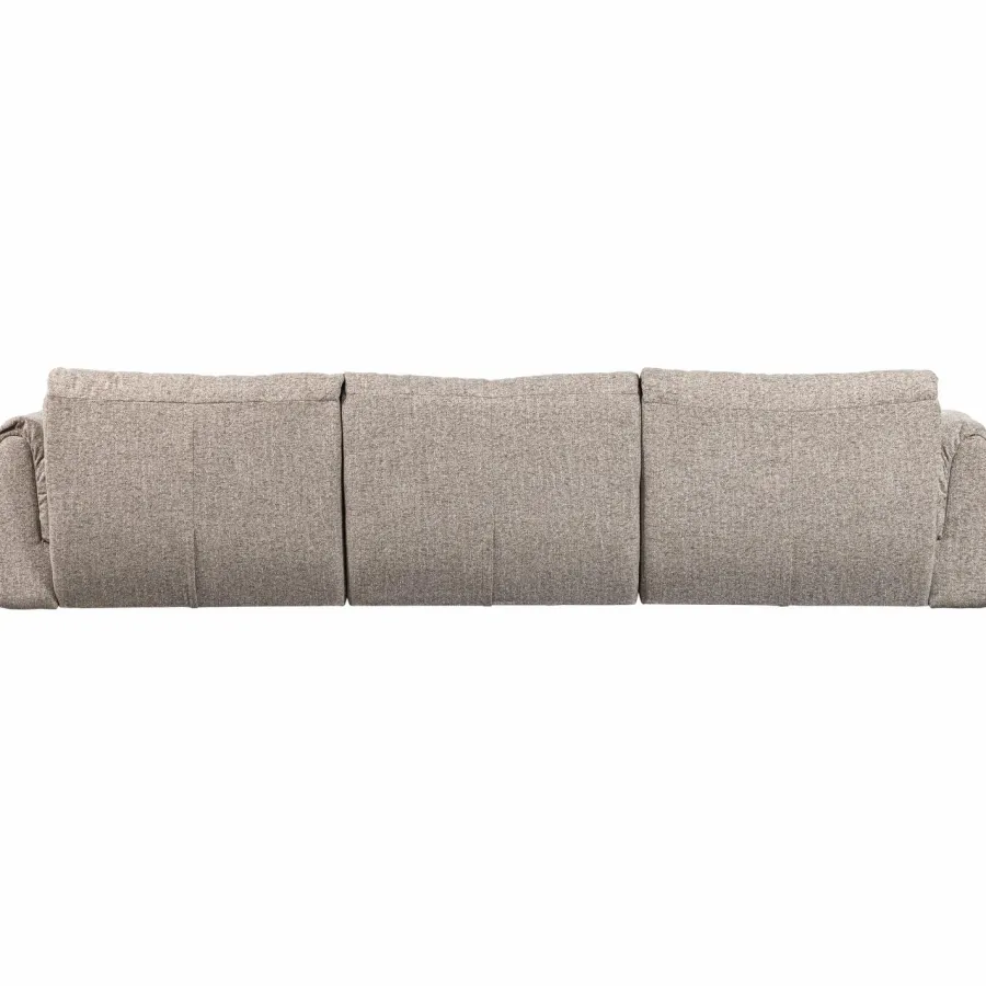 Woood Baggy 3-zits bank geweven stof naturel melange