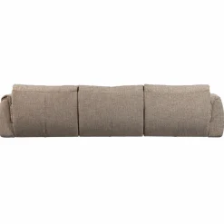 Woood Baggy 3-zits bank geweven stof bruin melange