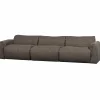 Woood Baggy 3-zits bank geweven stof warmgrijs melange Discount