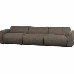 Woood Baggy 3-zits bank geweven stof warmgrijs melange Discount