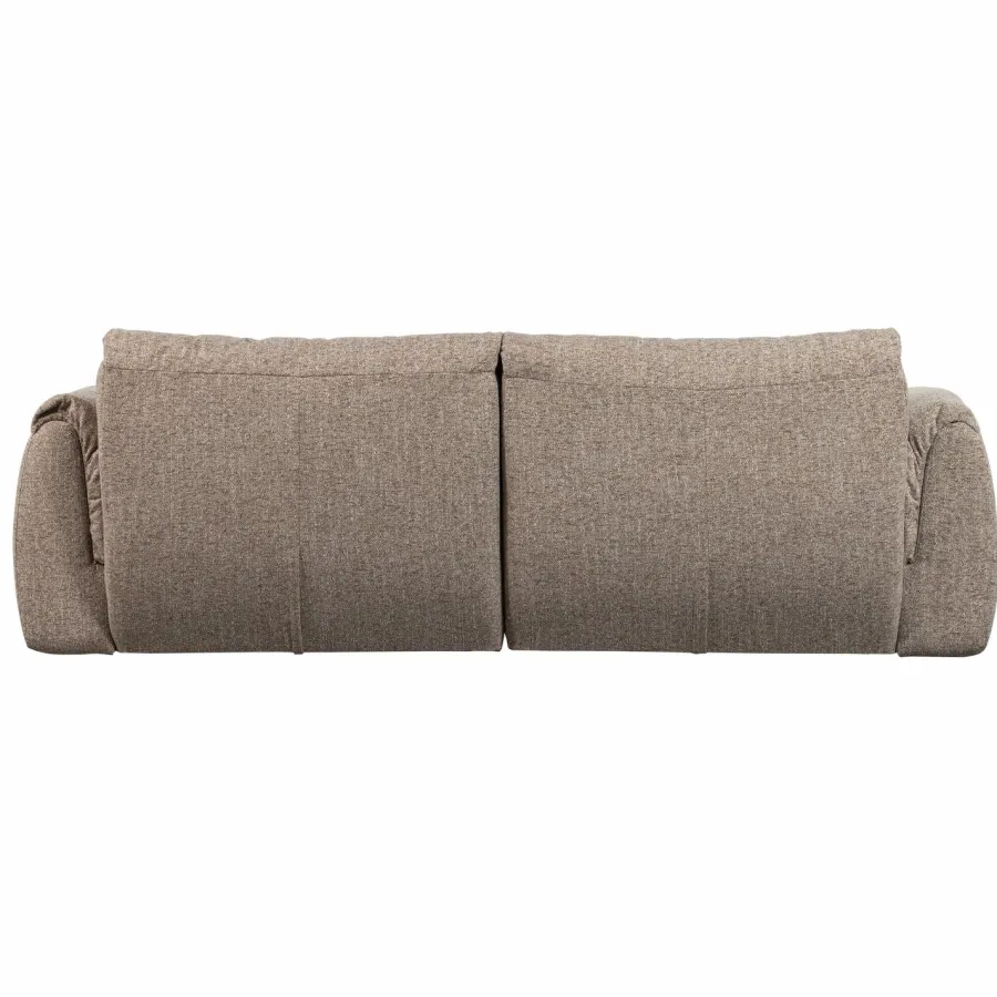 Woood Baggy 2-zits bank geweven stof bruin melange