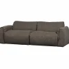 Woood Baggy 2-zits bank geweven stof warmgrijs melange Discount